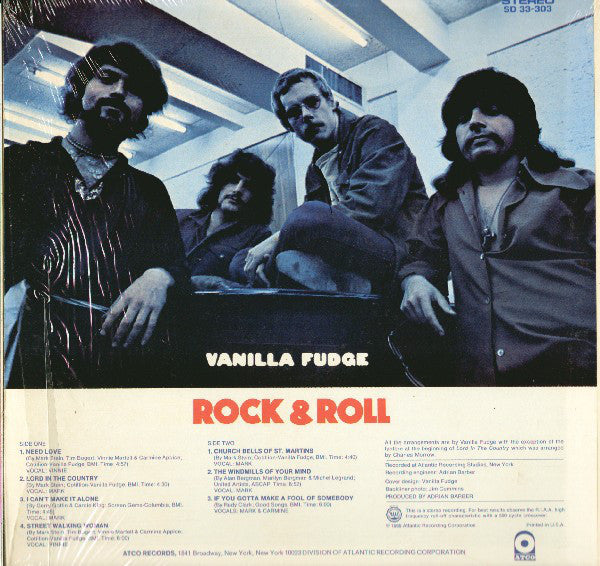 Vanilla Fudge : Rock & Roll (LP, Album, Ter)