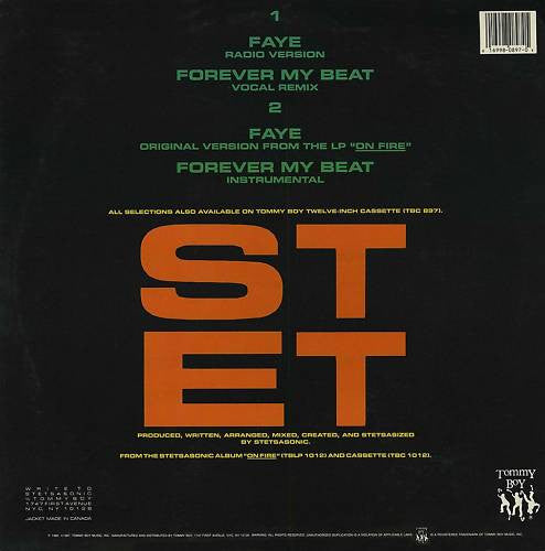 Stetsasonic : Faye / Forever My Beat (12")