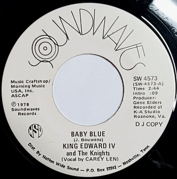 King Edward IV And The Knights : Baby Blue  (7", Promo)