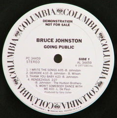 Bruce Johnston : Going Public (LP, Album, Promo)