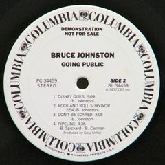 Bruce Johnston : Going Public (LP, Album, Promo)