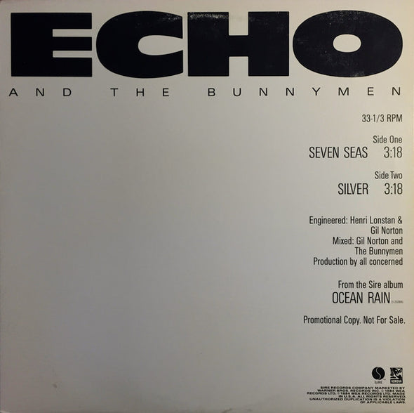 Echo And The Bunnymen* : Seven Seas (12", Promo)