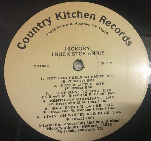 Hickory (2) : Truck Stop Annie (LP, Album)