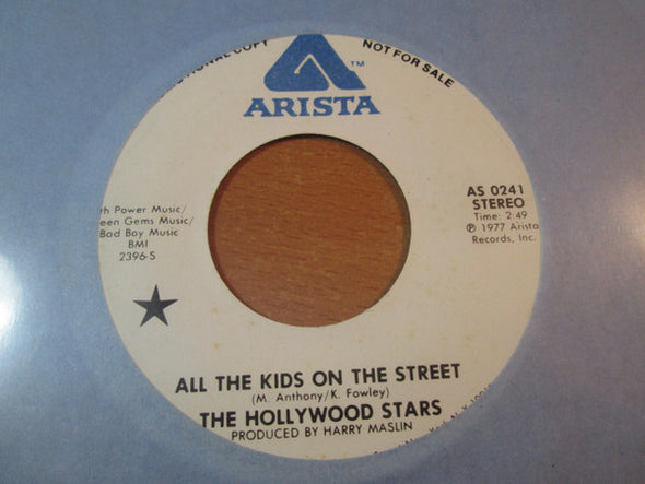 The Hollywood Stars : All The Kids On The Street (7", Single, Mono, Promo)