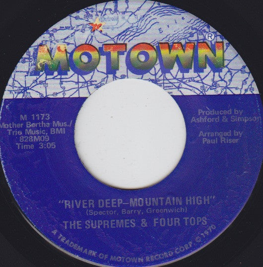 The Supremes & Four Tops : River Deep - Mountain High / Together We Can Make Such Sweet Music (7", Single)