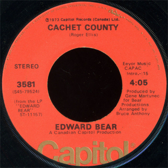Edward Bear : Close Your Eyes (7", Single)