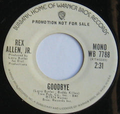 Rex Allen Jr. : Goodbye (7", Promo)