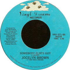 Jocelyn Brown : Somebody Else's Guy (7", Single, Styrene)