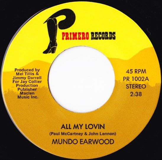 Mundo Earwood : All My Lovin / Breaking Up Is Hard To Do (7")