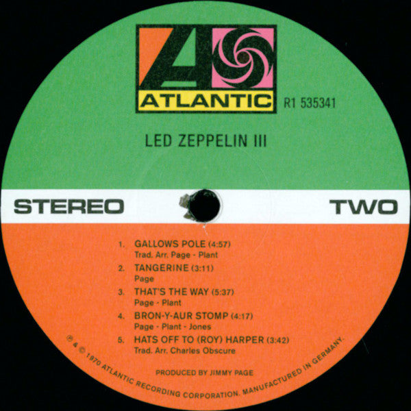 Led Zeppelin - Led Zeppelin III (LP, Album, RE, RM, 180) (M)31