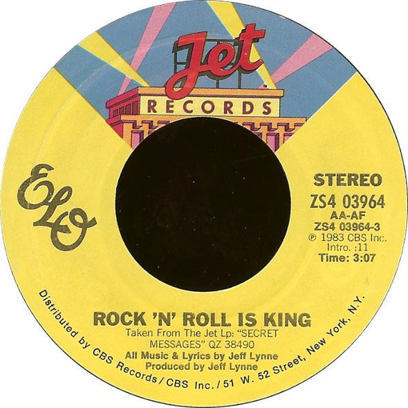 ELO* : Rock 'N' Roll Is King / After All (7", Single, Styrene, Pit)