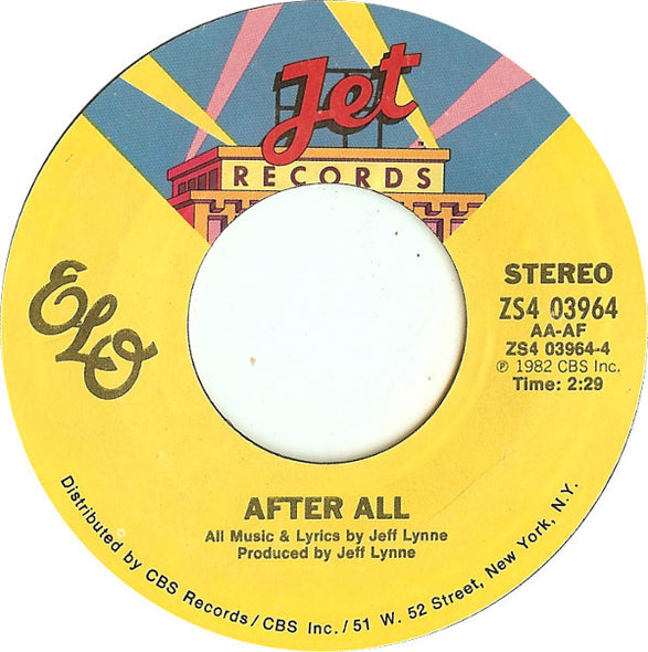 ELO* : Rock 'N' Roll Is King / After All (7", Single, Styrene, Pit)