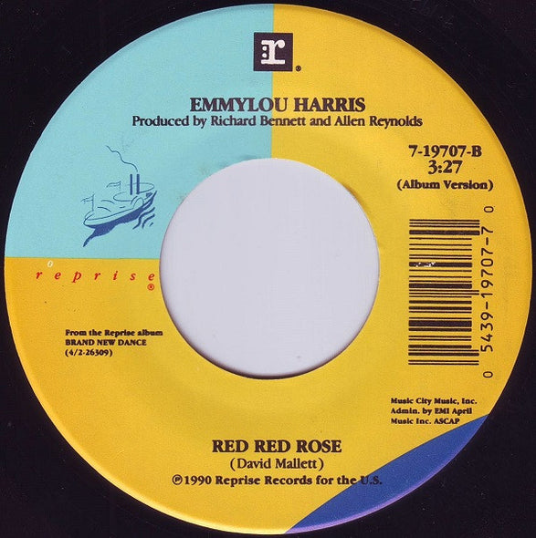 Emmylou Harris : Never Be Anyone Else But You / Red Red Rose (7", Single, Spe)