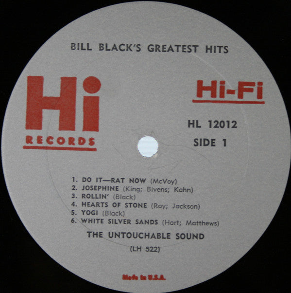Bill Black's Combo : Bill Black's Greatest Hits (LP, Comp, Mono)