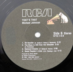 Michael Johnson (5) : That's That (LP)