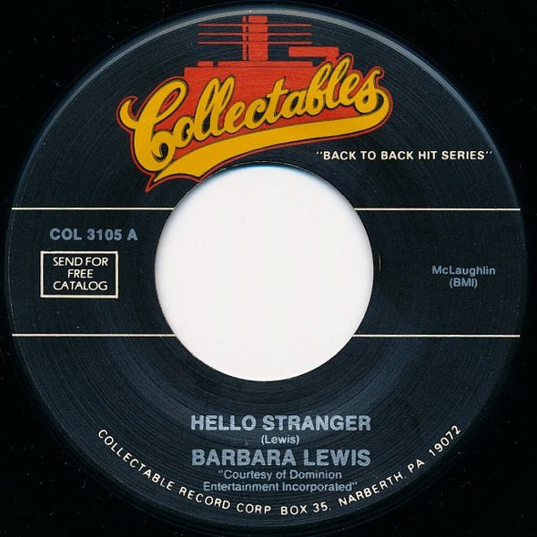 Barbara Lewis : Hello Stranger / Baby I'm Yours (7", Single)