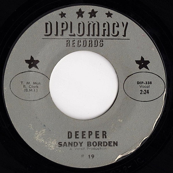 Sandy Borden : Deeper (7", Single, Sty)