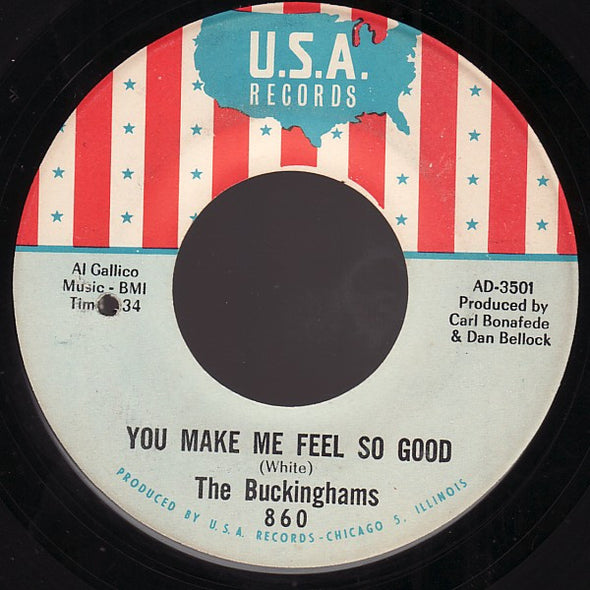 The Buckinghams : Kind Of A Drag / You Make Me Feel So Good (7", Single, Bla)