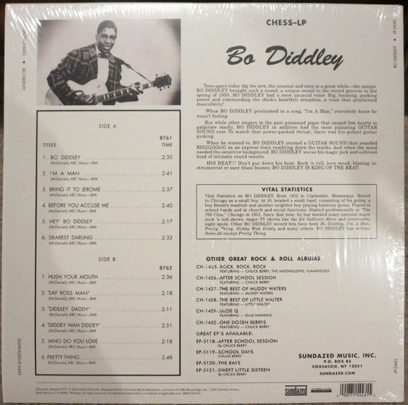 Bo Diddley : Bo Diddley (LP, Album, Mono, RE, 180)