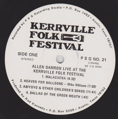 Allen Damron : "Live" At The Kerrville Folk Festival (LP, Album)