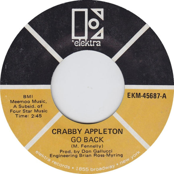 Crabby Appleton : Go Back (7", Single, Mon)