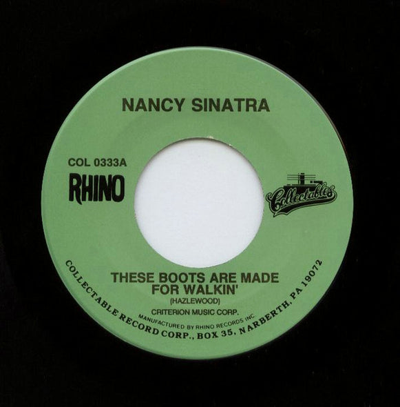 Nancy Sinatra : These Boots Are Made For Walkin' / Sugar Town (7", Single, RE)