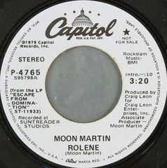 Moon Martin : Rolene (7", Mono, Promo)