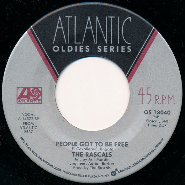The Young Rascals / The Rascals : How Can I Be Sure / People Got To Be Free (7", Single)