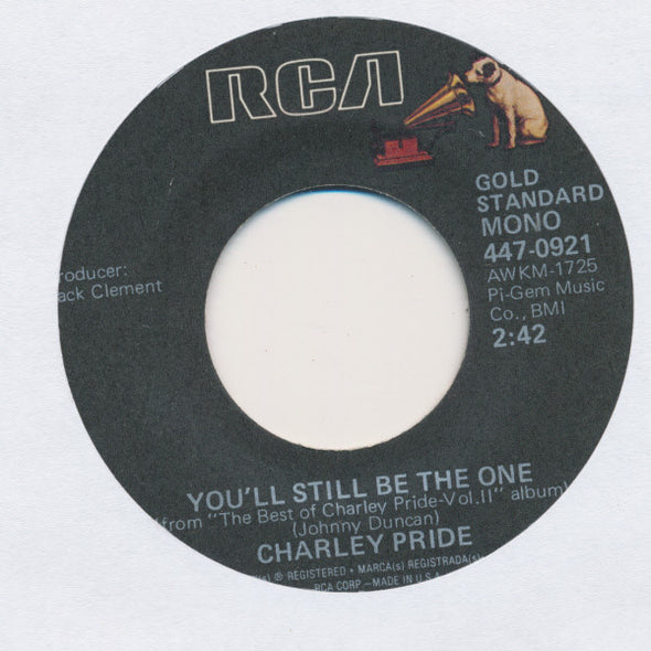 Charley Pride : Crystal Chandeliers / You'll Still Be The One (7", Single, Mono, RE)