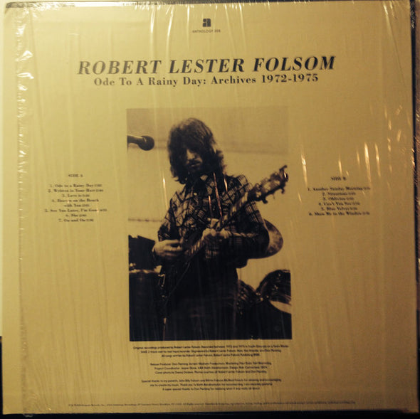 Robert Lester Folsom : Ode To A Rainy Day: Archives 1972-1975 (LP, Album, RE)