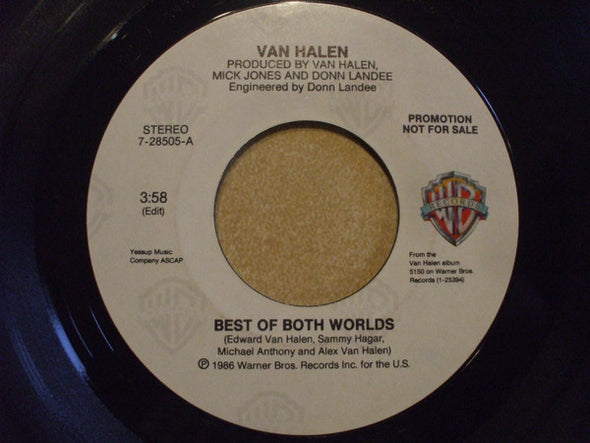 Van Halen : Best Of Both Worlds (7", Single, Promo)