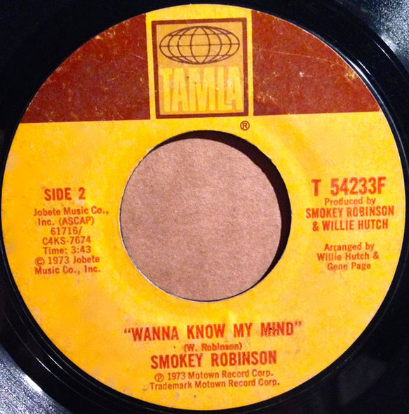 Smokey Robinson : Sweet Harmony (7", Single, Mon)