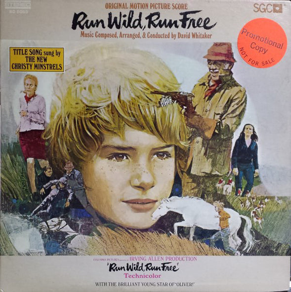 David Whitaker : Run Wild, Run Free (Original Motion Picture Score) (LP, Album, Promo)