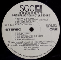 David Whitaker : Run Wild, Run Free (Original Motion Picture Score) (LP, Album, Promo)