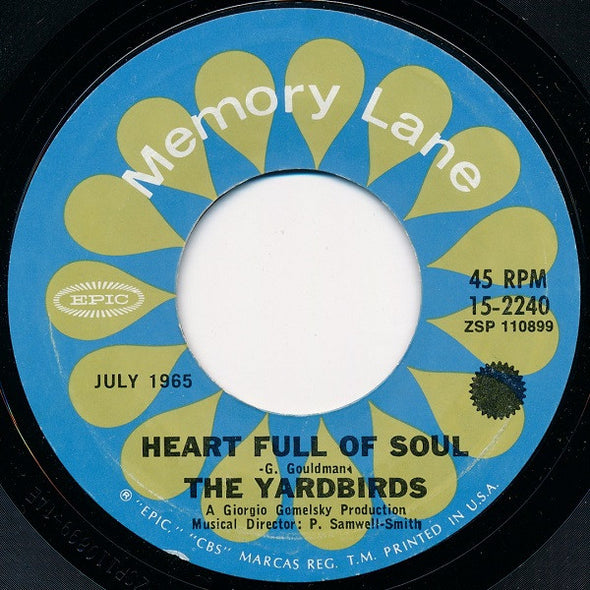 The Yardbirds : For Your Love / Heart Full Of Soul (7", Single)
