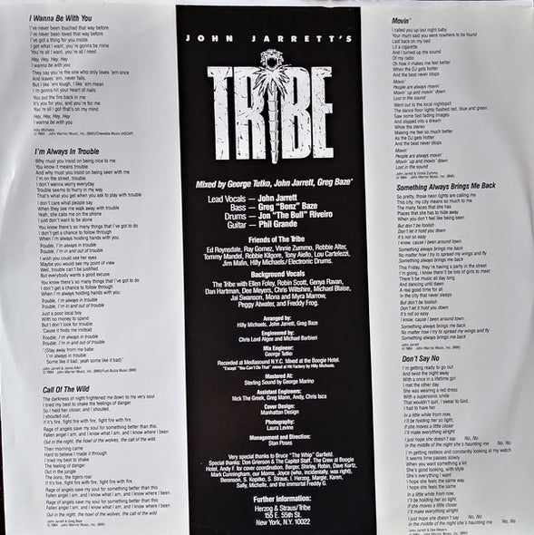 John Jarrett's Tribe : John Jarrett's Tribe (LP, Album)