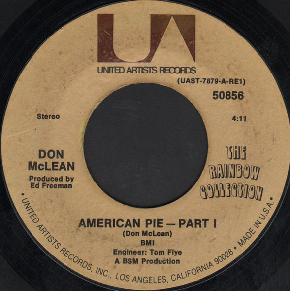Don McLean : American Pie (7", Single, Styrene, Pit)