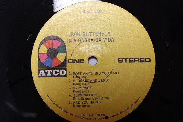 Iron Butterfly : In-A-Gadda-Da-Vida (LP, Album, RE, PR)