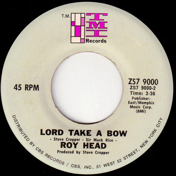Roy Head : Puff Of Smoke / Lord Take A Bow (7", Single)