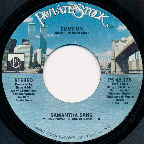 Samantha Sang : Emotion (7", Single)