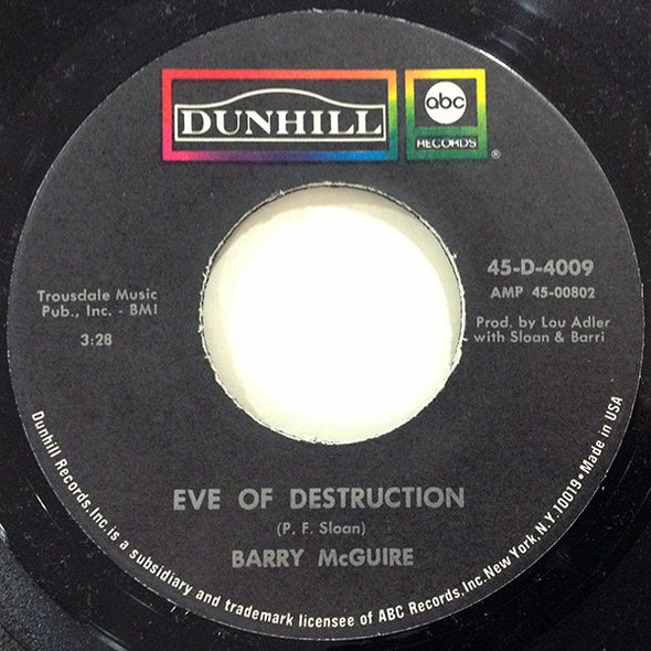 Barry McGuire : Eve Of Destruction (7", Single)
