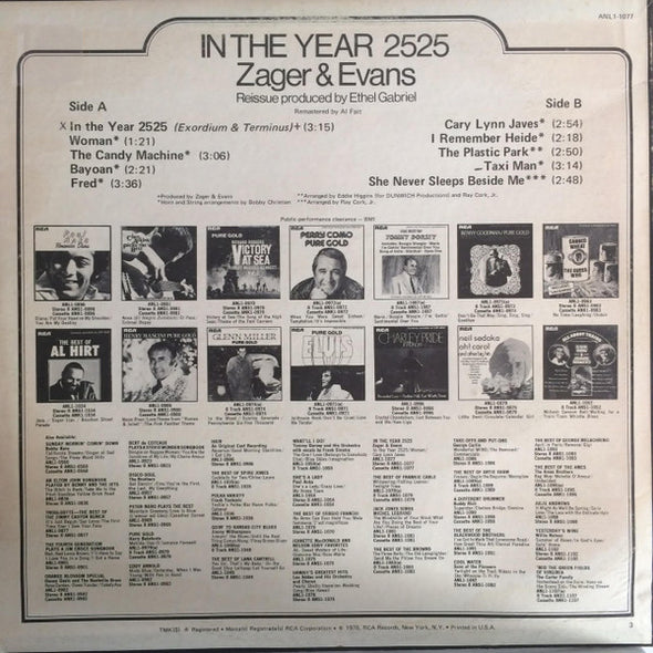 Zager & Evans : In The Year 2525 (LP, Comp)