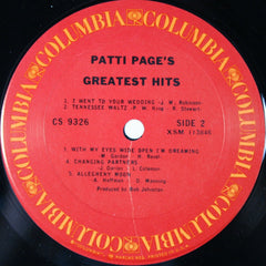 Patti Page : Greatest Hits (LP, Album, RE)