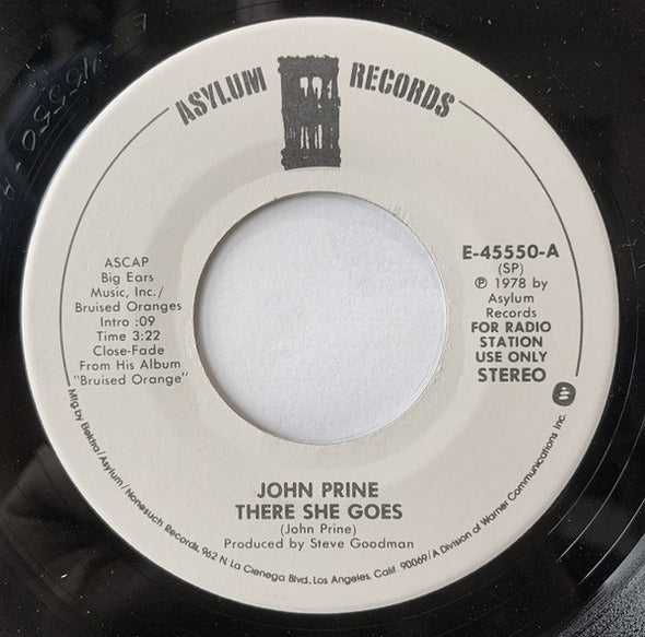 John Prine : There She Goes (7", Single, Promo)