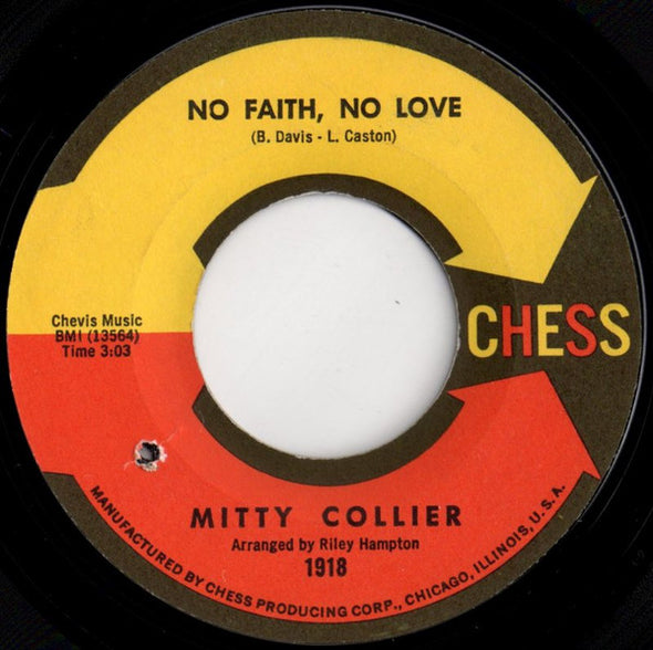 Mitty Collier : No Faith, No Love (7", Single)