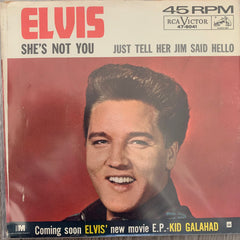 Elvis Presley : She's Not You (7", Single, Ind)