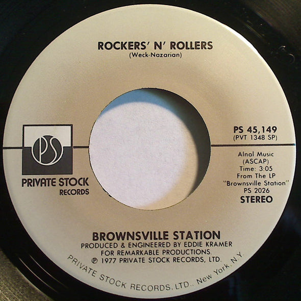 Brownsville Station : Lady (Put The Light On Me) (7", Single, SP)