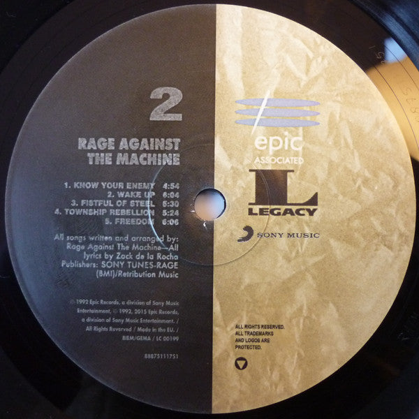 Rage Against the Machine - Rage Against the Machine Lyrics and Tracklist