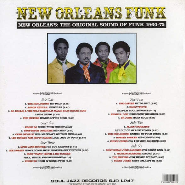 Various : New Orleans Funk (New Orleans: The Original Sound Of Funk 1960-75) (3xLP, Comp, RP)