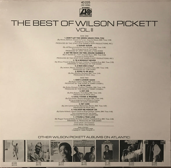 Wilson Pickett : The Best Of Wilson Pickett Vol.II (LP, Comp)